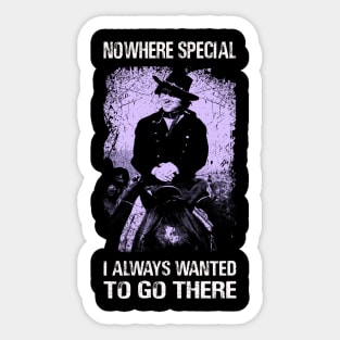 The Black Sheriff Rides Again - Embrace the Iconic Saddles Tee! Sticker